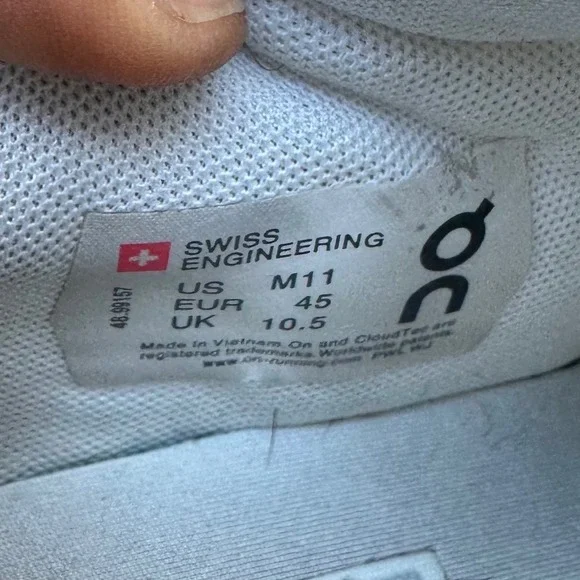 On Cloud The Roger Centre Court Leather Sneakers Men's Size 11 White Shoes - Picture 6 of 14